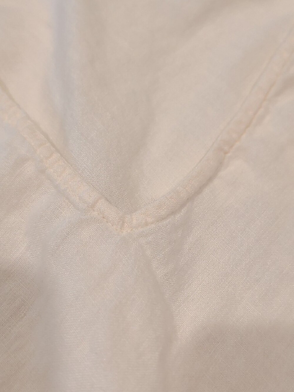 J. Jill Size XL White Ivory V-Neck Tank Linen Top - Picture 4 of 9